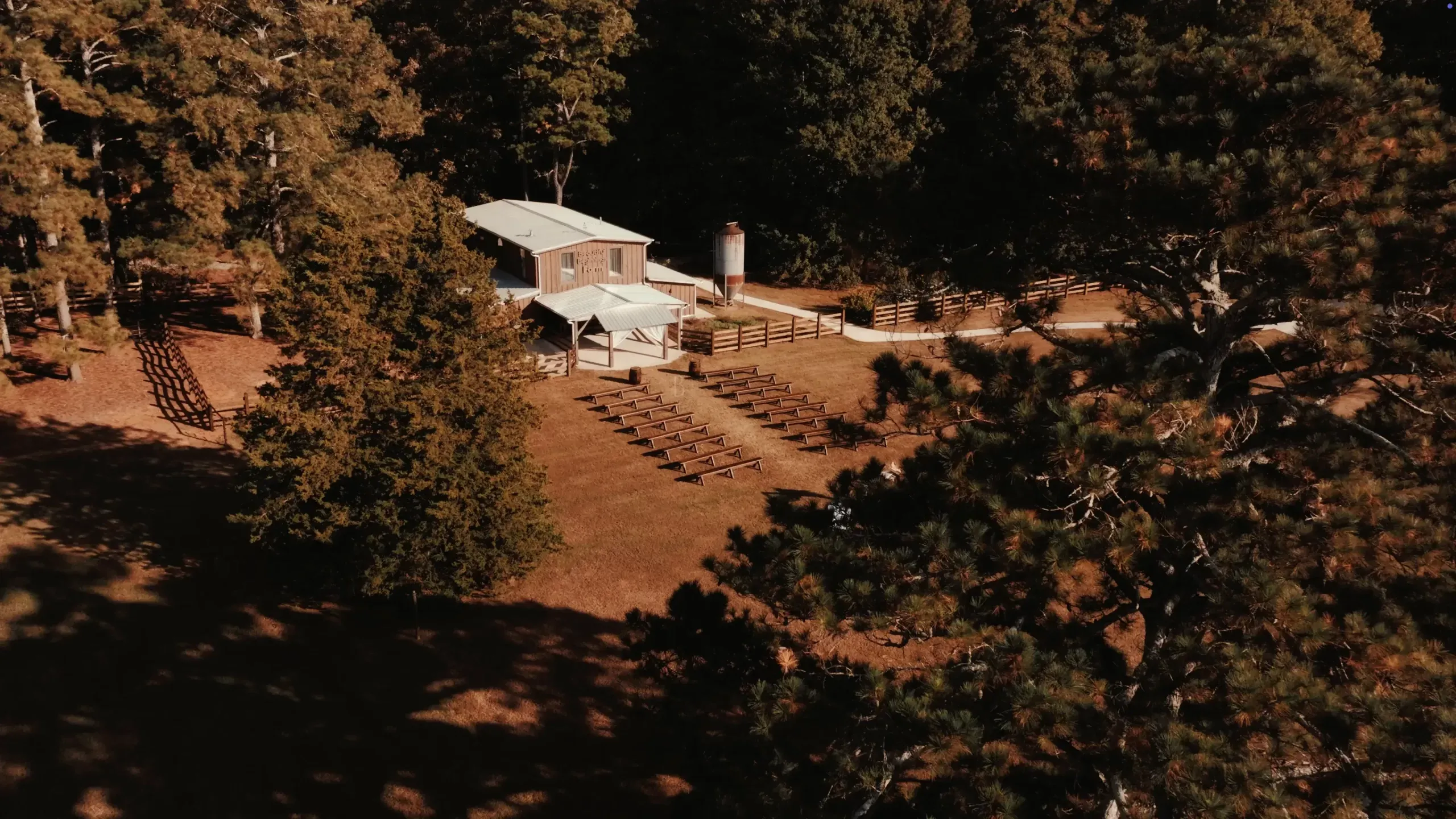 Still from Brittany and Ryan’s countryside wedding film