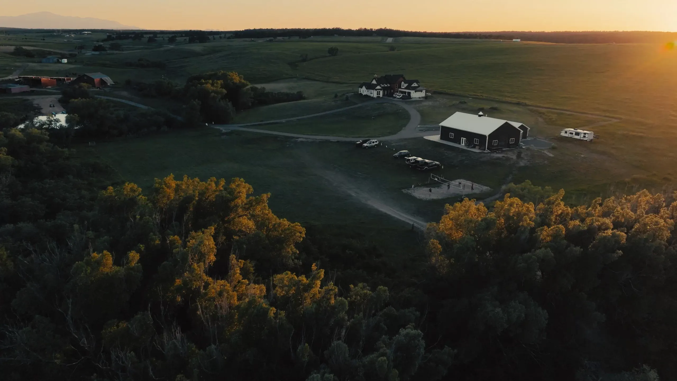 Still from Jeff and Emma’s mountain wedding film