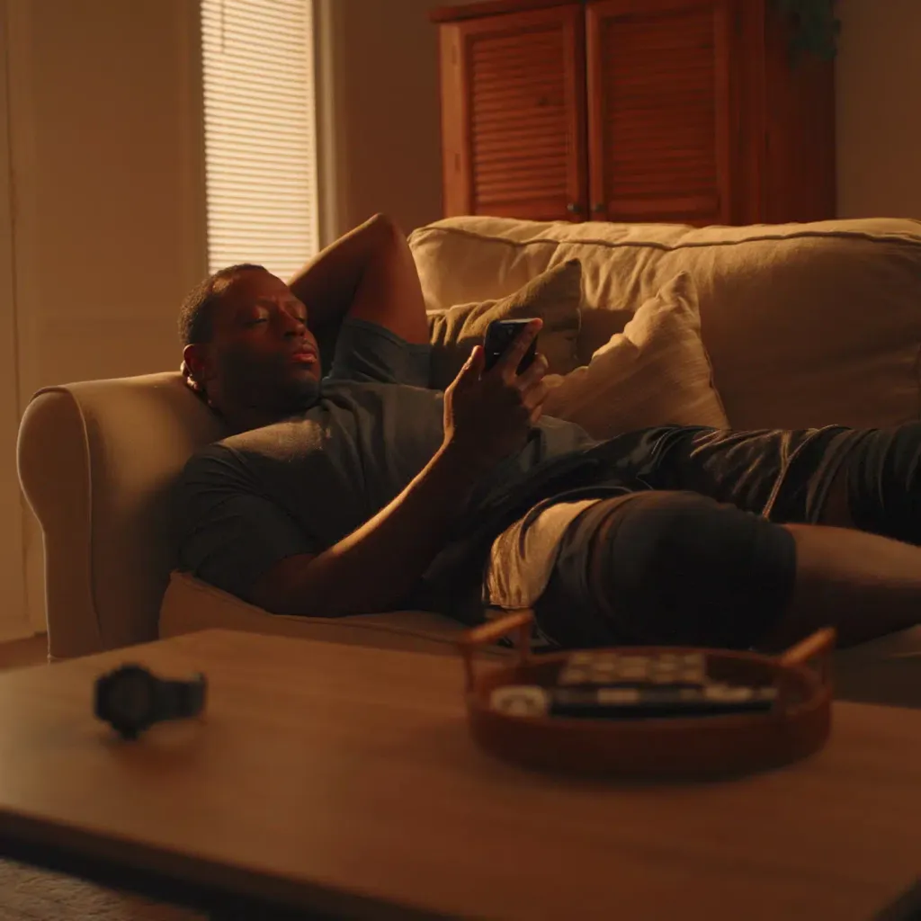 Still from the Fleet Feet spec running commercial For The Runner You Still Are